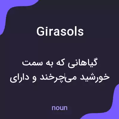 معنی girasols به فارسی معنی girasols به فارسی