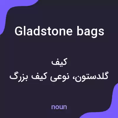 معنی gladstone bags به فارسی