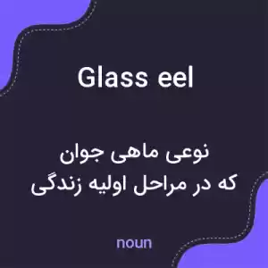 معنی glass eel به فارسی