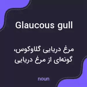 معنی glaucous gull به فارسی معنی glaucous gull به فارسی