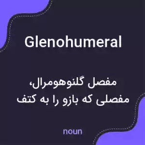 معنی glenohumeral به فارسی معنی glenohumeral به فارسی