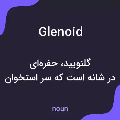 معنی glenoid به فارسی معنی glenoid به فارسی