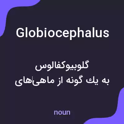 معنی globiocephalus به فارسی معنی globiocephalus به فارسی