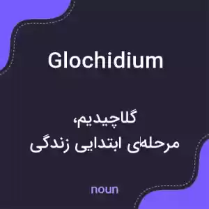 معنی glochidium به فارسی