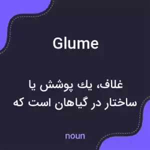 معنی glume به فارسی معنی glume به فارسی
