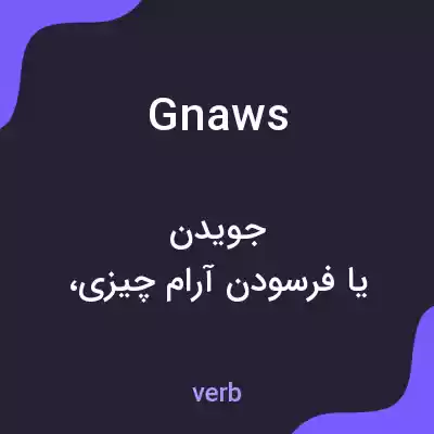 معنی gnaws به فارسی معنی gnaws به فارسی