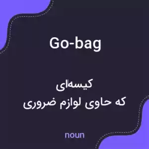 معنی go-bag به فارسی معنی go-bag به فارسی