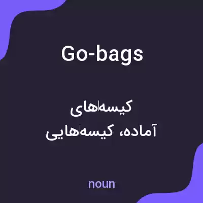 معنی go-bags به فارسی معنی go-bags به فارسی