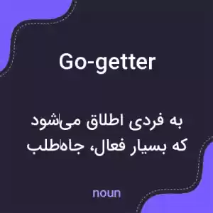 معنی go-getter به فارسی معنی go-getter به فارسی