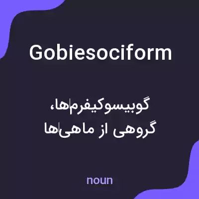 معنی gobiesociform به فارسی معنی gobiesociform به فارسی