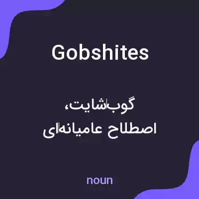 معنی gobshites به فارسی معنی gobshites به فارسی
