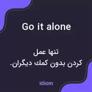 معنی go it alone به فارسی معنی go it alone به فارسی