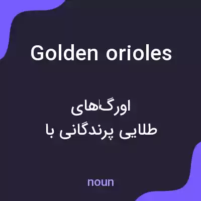 معنی golden orioles به فارسی معنی golden orioles به فارسی