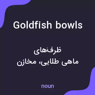 معنی goldfish bowls به فارسی معنی goldfish bowls به فارسی