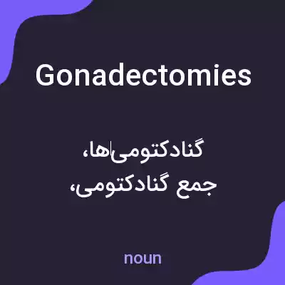 معنی gonadectomies به فارسی معنی gonadectomies به فارسی