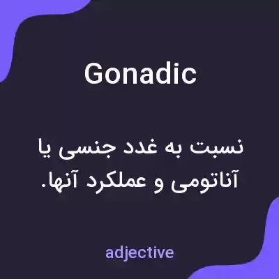 معنی gonadic به فارسی معنی gonadic به فارسی