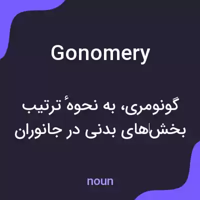 معنی gonomery به فارسی