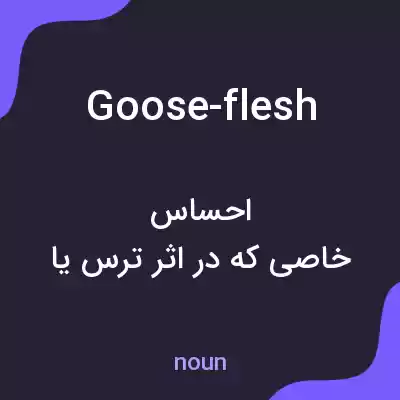 معنی goose-flesh به فارسی معنی goose-flesh به فارسی