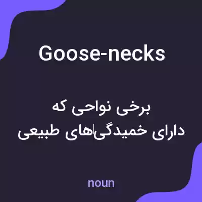 معنی goose-necks به فارسی معنی goose-necks به فارسی