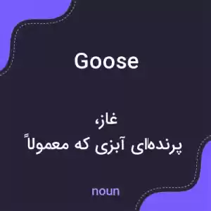 معنی goose به فارسی معنی goose به فارسی