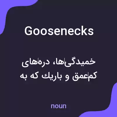 معنی goosenecks به فارسی معنی goosenecks به فارسی