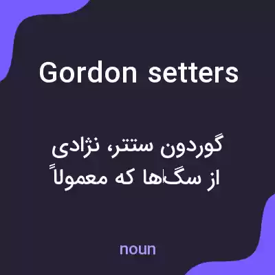 معنی gordon setters به فارسی معنی gordon setters به فارسی