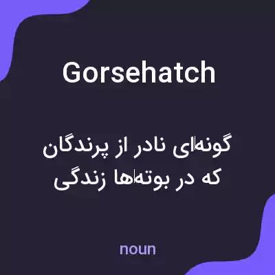 معنی gorsehatch به فارسی معنی gorsehatch به فارسی