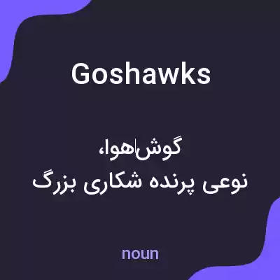 معنی goshawks به فارسی معنی goshawks به فارسی