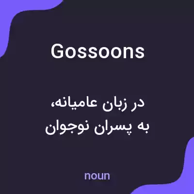 معنی gossoons به فارسی معنی gossoons به فارسی