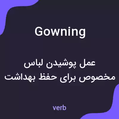 معنی gowning به فارسی معنی gowning به فارسی