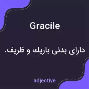 معنی gracile به فارسی معنی gracile به فارسی