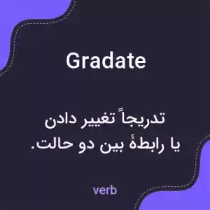 معنی gradate به فارسی معنی gradate به فارسی