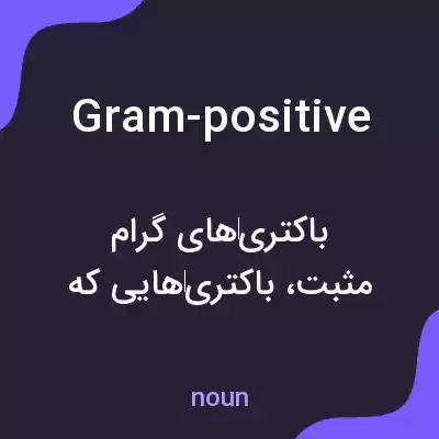 معنی gram-positive به فارسی معنی gram-positive به فارسی