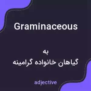 معنی graminaceous به فارسی معنی graminaceous به فارسی