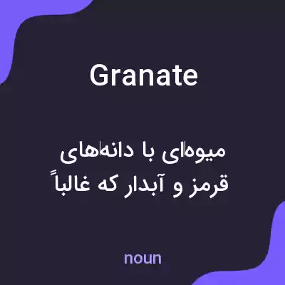 معنی granate به فارسی معنی granate به فارسی