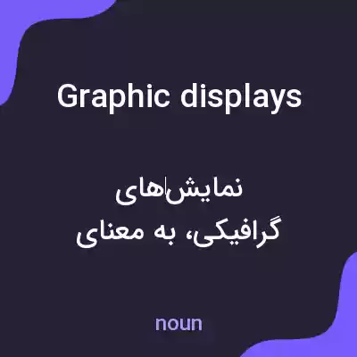 معنی graphic displays به فارسی معنی graphic displays به فارسی