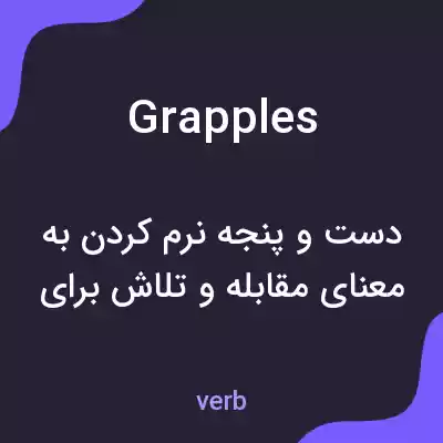 معنی grapples به فارسی معنی grapples به فارسی