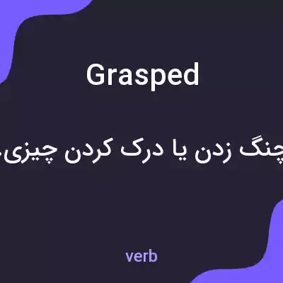 معنی grasped به فارسی معنی grasped به فارسی