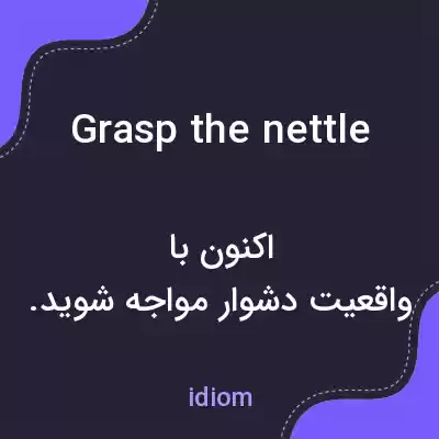 معنی grasp the nettle به فارسی معنی grasp the nettle به فارسی