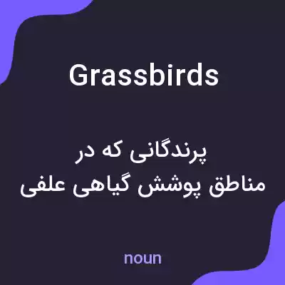 معنی grassbirds به فارسی