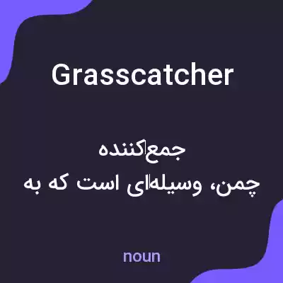 معنی grasscatcher به فارسی معنی grasscatcher به فارسی
