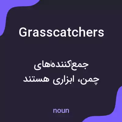 معنی grass catchers به فارسی معنی grass catchers به فارسی