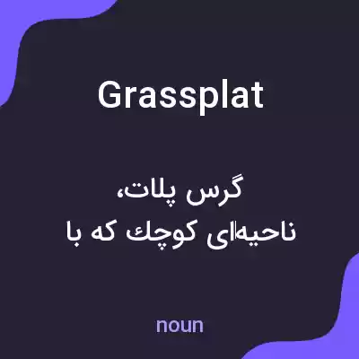 معنی grassplat به فارسی معنی grassplat به فارسی