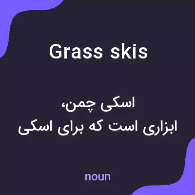 معنی grass skis به فارسی معنی grass skis به فارسی