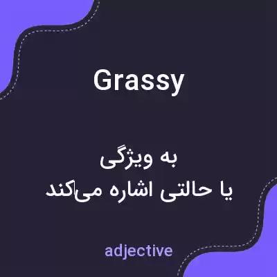 معنی grassy به فارسی معنی grassy به فارسی