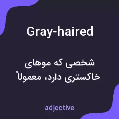 معنی gray-haired به فارسی معنی gray-haired به فارسی