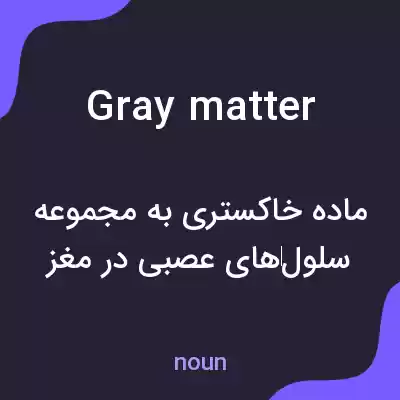 معنی gray matter به فارسی معنی gray matter به فارسی