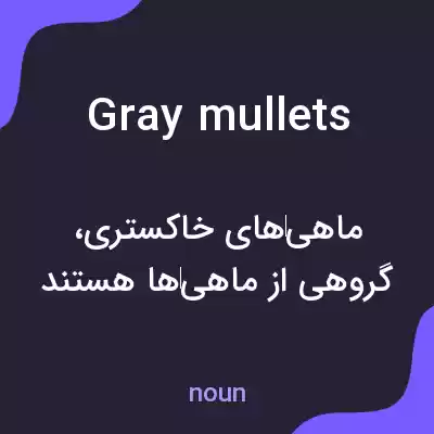 معنی gray mullets به فارسی معنی gray mullets به فارسی