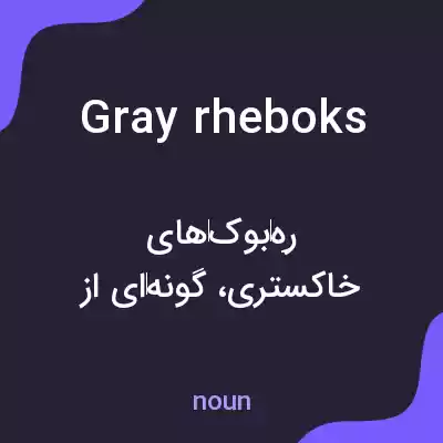 معنی gray rheboks به فارسی معنی gray rheboks به فارسی