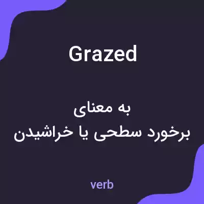 معنی grazed به فارسی معنی grazed به فارسی